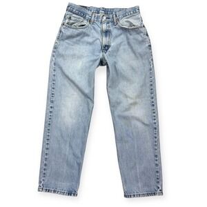 Levi's 550 Jeans Men's 30x28 Blue Light Wash Straight Leg Low Rise Relaxed Fit